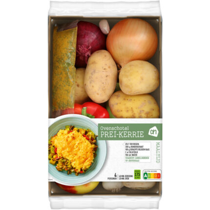 AH Ovenschotel prei-kerrie verspakket bevat 7.9g koolhydraten