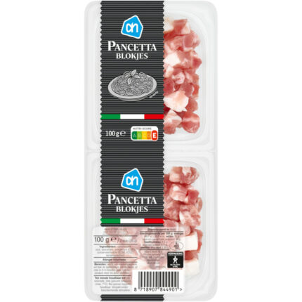 AH Pancetta blokjes bevat 0.5g koolhydraten