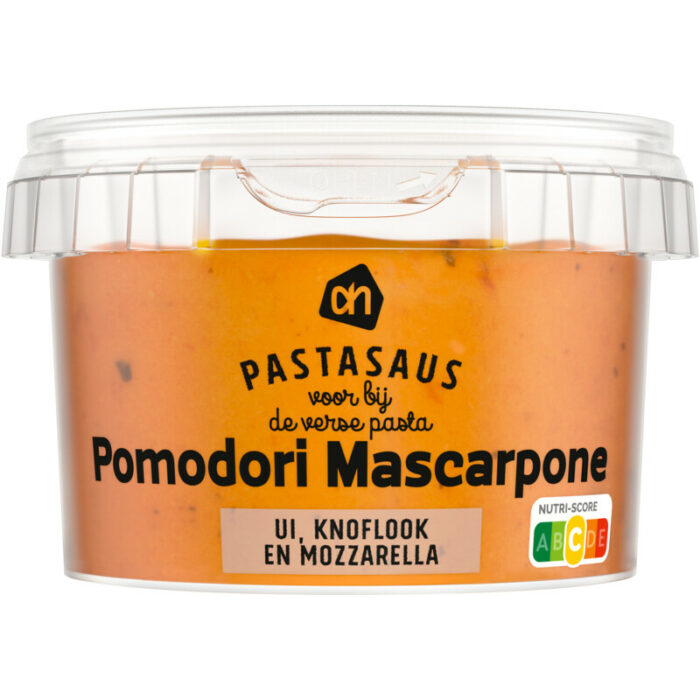 AH Pastasaus tomaat mascarpone bevat 5.8g koolhydraten