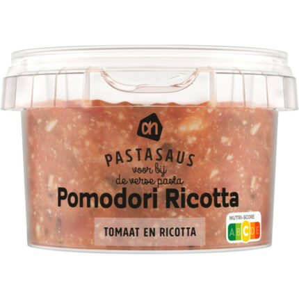 AH Pastasaus voor pomodori ricotta bevat 6g koolhydraten