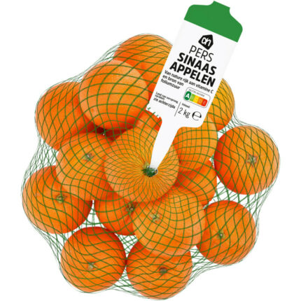 AH Perssinaasappelen bevat 7.9g koolhydraten