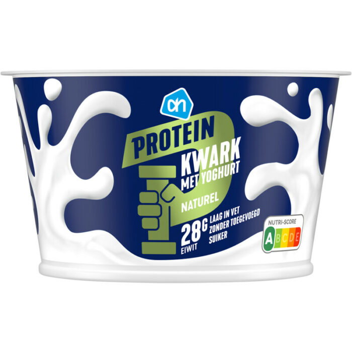 AH Protein kwark met yoghurt naturel bevat 2.8g koolhydraten