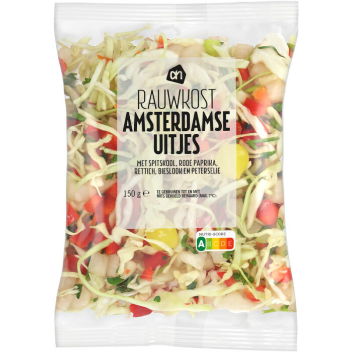 AH Rauwkost Amsterdamse ui bevat 4.3g koolhydraten