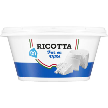 AH Ricotta bevat 2.5g koolhydraten