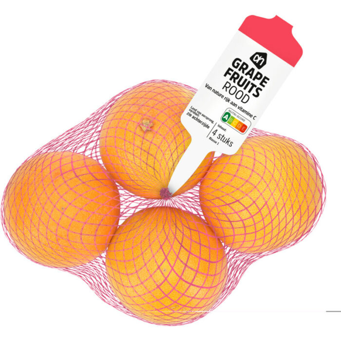 AH Rode grapefruits bevat 6.6g koolhydraten