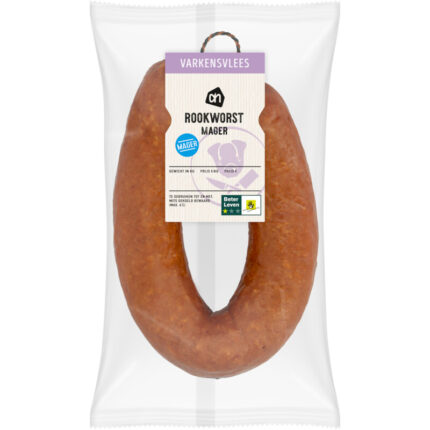 AH Rookworst mager bevat 1g koolhydraten