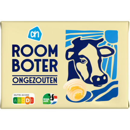 AH Roomboter ongezouten bevat 0.6g koolhydraten