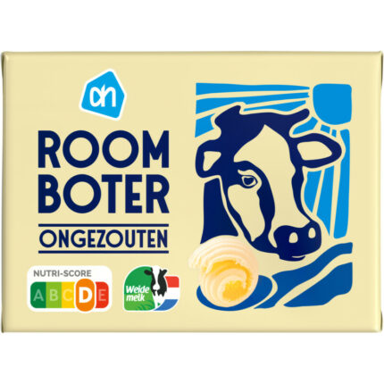 AH Roomboter ongezouten bevat 0.6g koolhydraten