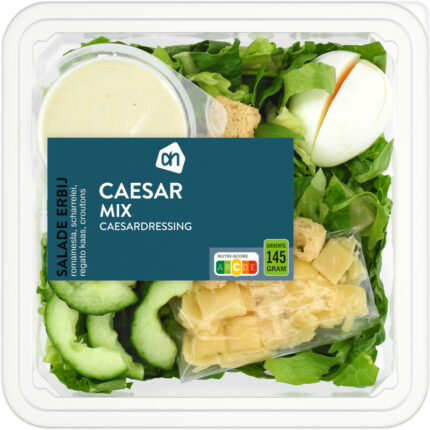 AH Salade erbij Caesar mix bevat 5.7g koolhydraten