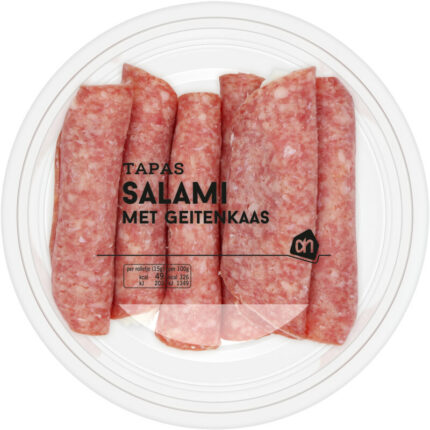 AH Salami met geitenkaas bevat 1.4g koolhydraten