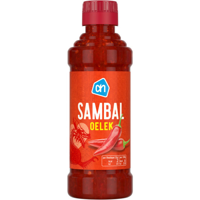 AH Sambal oelek bevat 4.9g koolhydraten