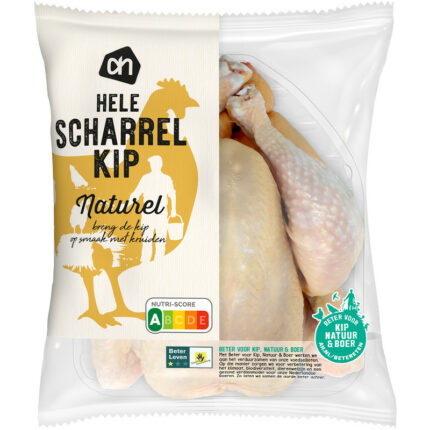 AH Scharrel hele kip bevat 0g koolhydraten