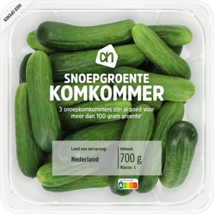 AH Snoepgroente komkommer bevat 1.3g koolhydraten