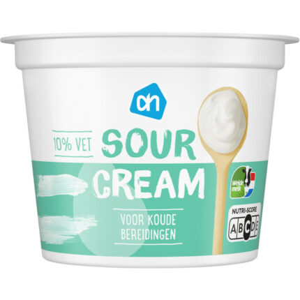 AH Sour cream bevat 4g koolhydraten