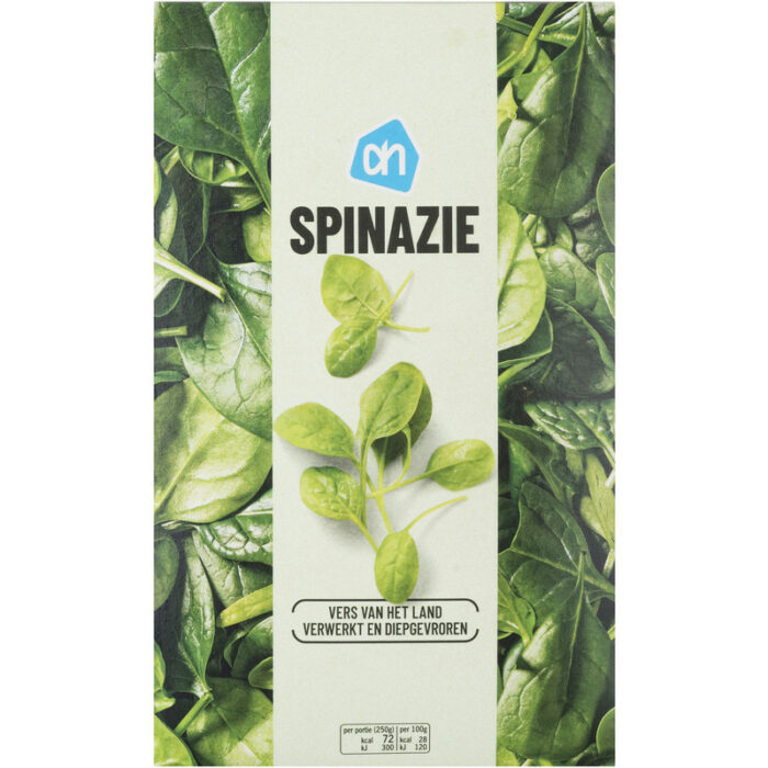 AH Spinazie bevat 2g koolhydraten