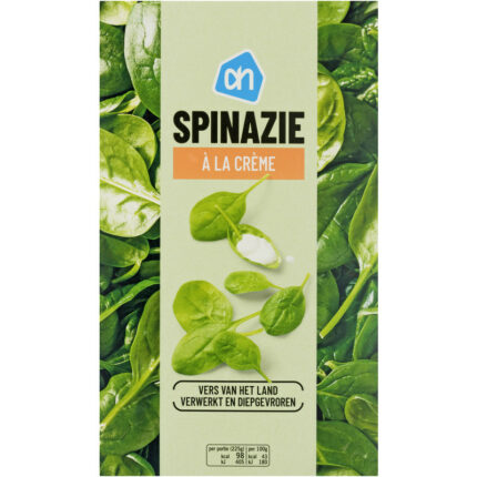 AH Spinazie la creme bevat 3.1g koolhydraten