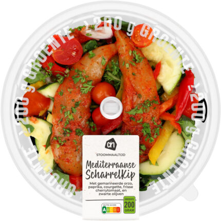 AH Stoommaaltijd mediteraanse kip bevat 9.2g koolhydraten