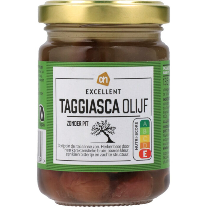 AH Taggia olijven bevat 0.6g koolhydraten