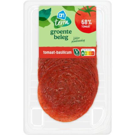AH Terra Groentebeleg tomaat-basilicum bevat 7.5g koolhydraten