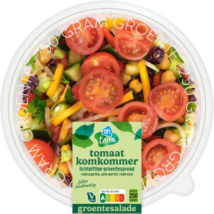 AH Terra Groentesalade tomaat komkommer bevat 5.7g koolhydraten