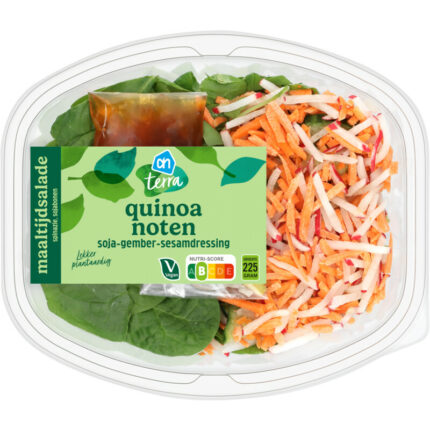 AH Terra Maaltijdsalade quinoa noten bevat 9g koolhydraten