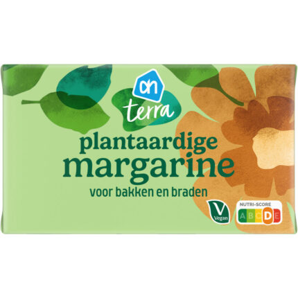 AH Terra Plantaardige margarine bevat 0.02g koolhydraten