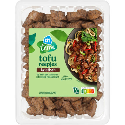 AH Terra Tofu reepjes Aziatisch bevat 6.6g koolhydraten