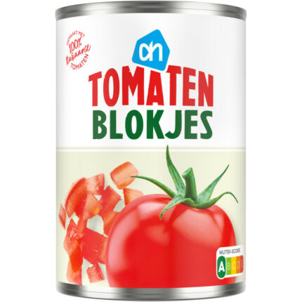 AH Tomatenblokjes bevat 5.6g koolhydraten