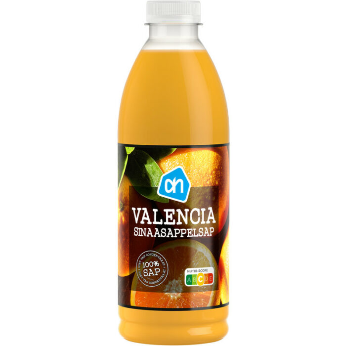 AH Valencia sinaasappelsap bevat 9g koolhydraten