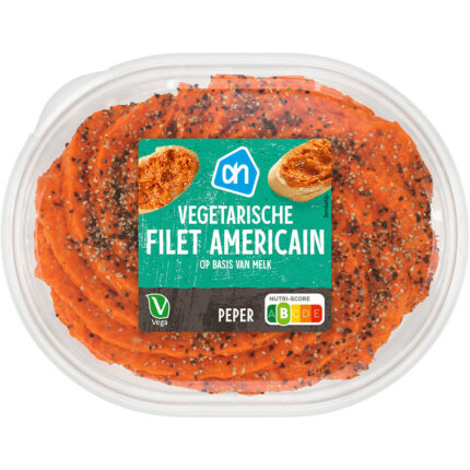 AH Vega Filet Americain peper bevat 8.5g koolhydraten