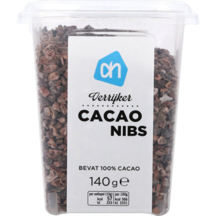 AH Verrijker ontbijt cacaonibs bevat 5.2g koolhydraten