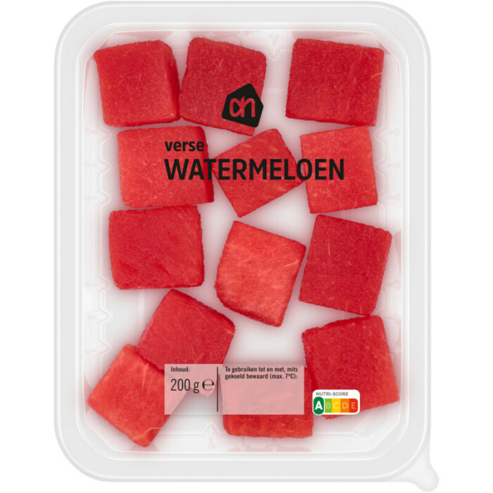 AH Verse watermeloen bevat 6.9g koolhydraten