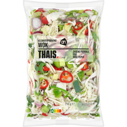 AH Wok Thaise groente kleinverpakking bevat 4.1g koolhydraten