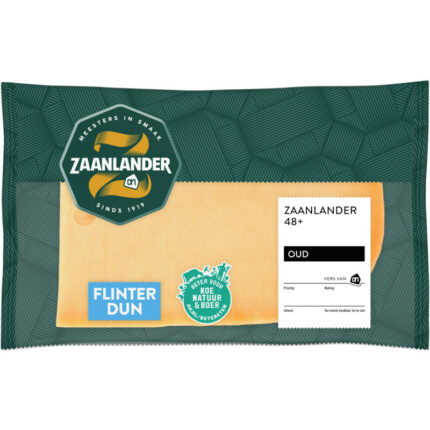 AH Zaanlander Oud 48+ plakken flinterdun bevat 0g koolhydraten