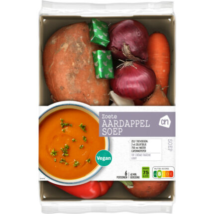 AH Zoete aardappelsoep verspakket bevat 7.7g koolhydraten