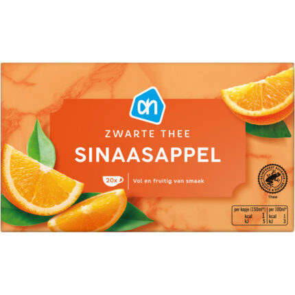 AH Zwarte thee sinaasappel bevat 0.2g koolhydraten