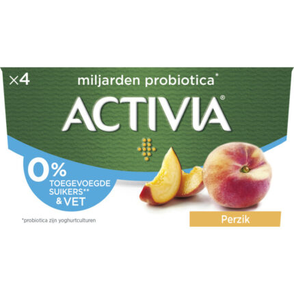 Activia Yoghurt perzik 0% bevat 7.5g koolhydraten