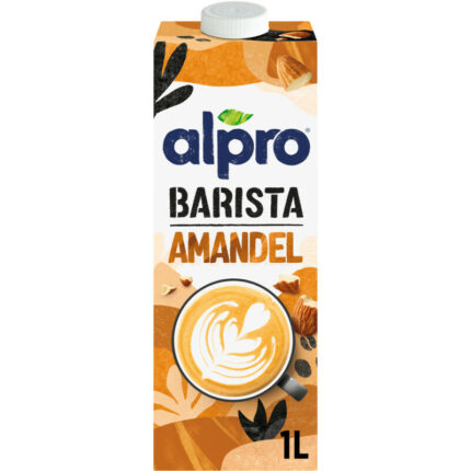 Alpro Barista amandel bevat 2.6g koolhydraten