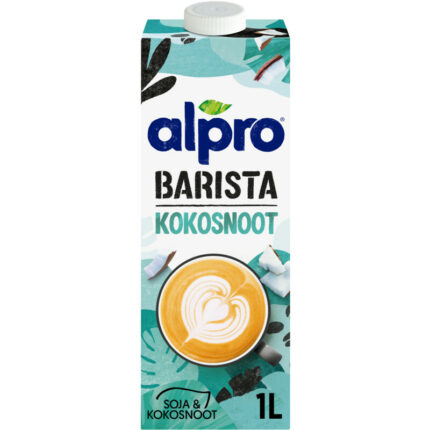Alpro Barista kokosnoot bevat 3.3g koolhydraten