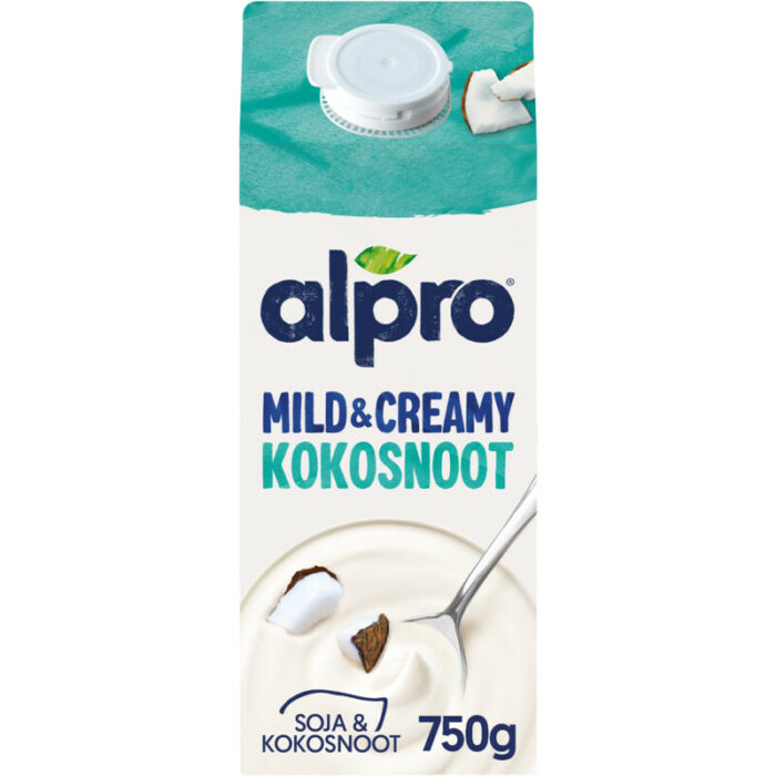 Alpro Mild & creamy kokosnoot bevat 2.3g koolhydraten