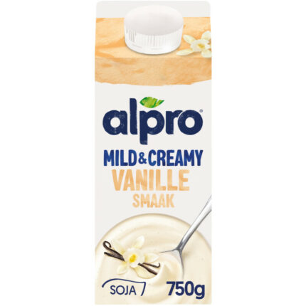 Alpro Mild & creamy vanille bevat 7.4g koolhydraten