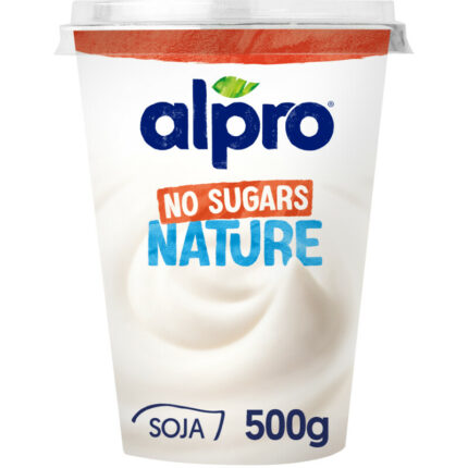 Alpro Nature no sugars bevat 0g koolhydraten
