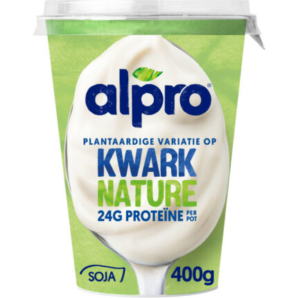 Alpro Plantaardige kwark naturel bevat 2.6g koolhydraten