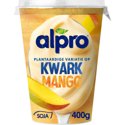 Alpro Plantaardige variatie op kwark mango bevat 8.4g koolhydraten