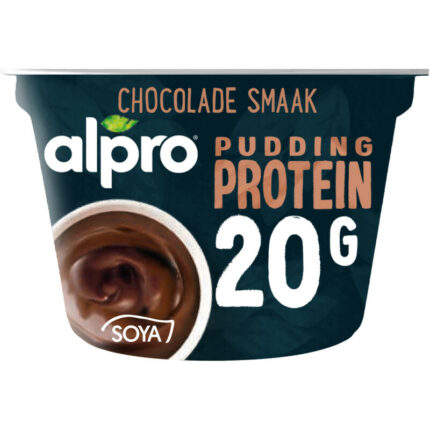 Alpro Protein pudding chocolade smaak bevat 7g koolhydraten