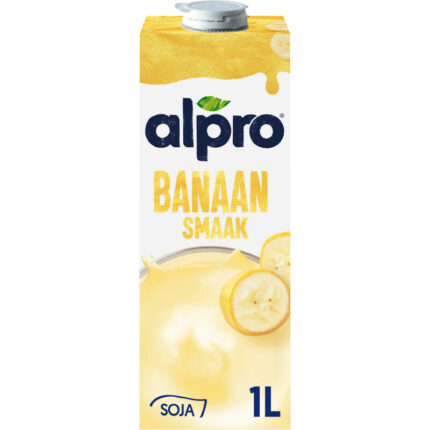Alpro Sojadrink banaan bevat 7.2g koolhydraten