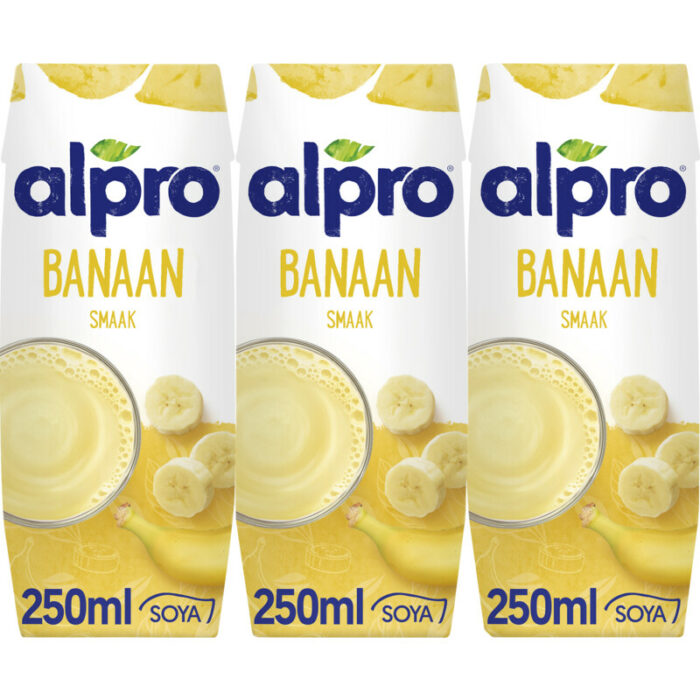 Alpro Sojadrink banaan bevat 7.3g koolhydraten