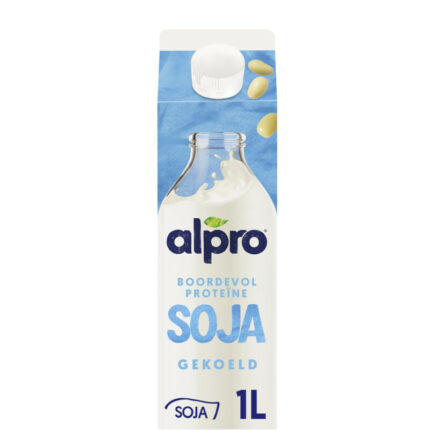 Alpro Sojadrink original gekoeld bevat 2.5g koolhydraten