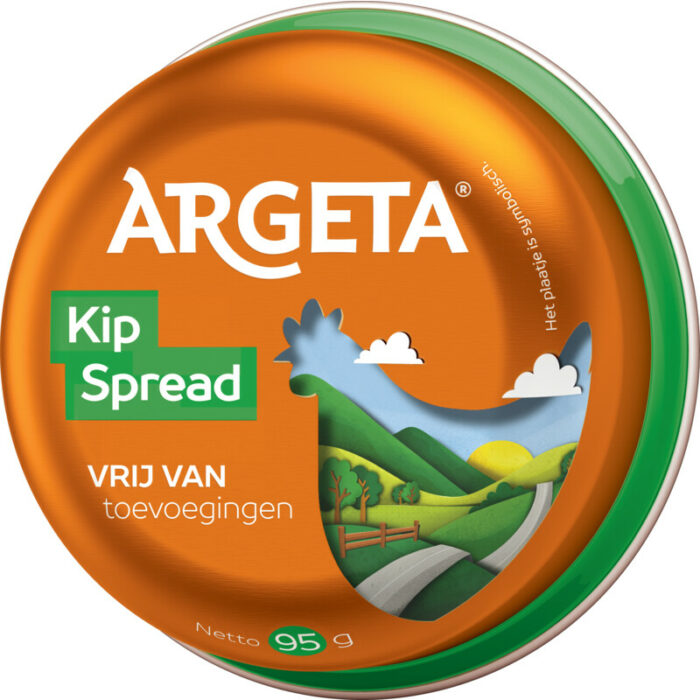 Argeta Kip spread bevat 2.1g koolhydraten