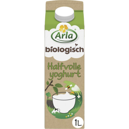 Arla Biologische halfvolle yoghurt bevat 4.5g koolhydraten